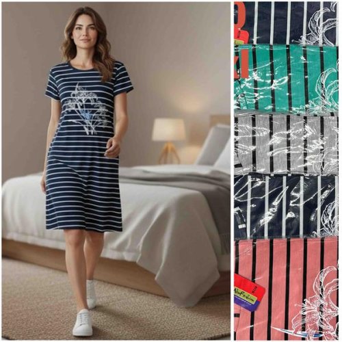 Платье HomeWear (6XL-8XL) M150 mix (лето) HomeWear M150 mix