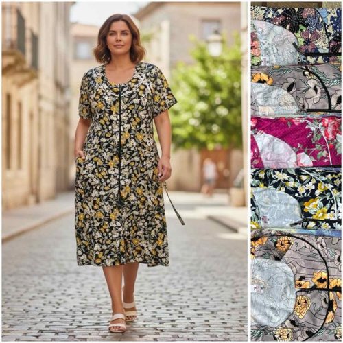 Халат HomeWear (60-68) M026-1 mix (лето) HomeWear M026-1 mix