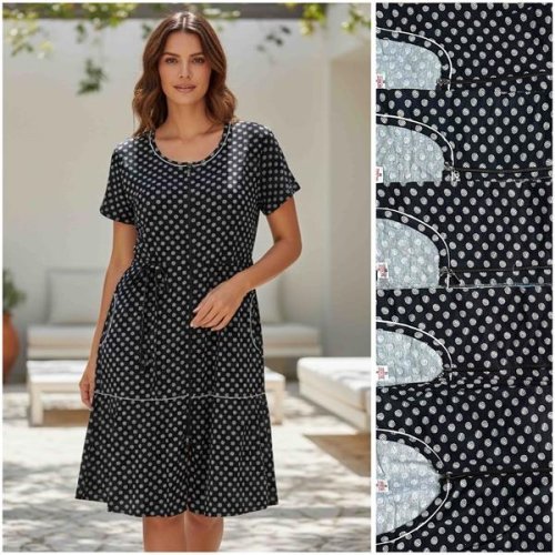 Халат HomeWear (50-58) 0184 black (лето) HomeWear 0184 black