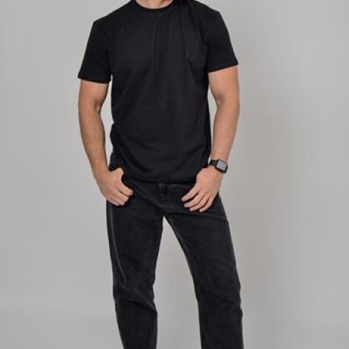 Футболка 2BRO (2XL-6XL) BR1016 black (лето) 2BRO BR1016 black