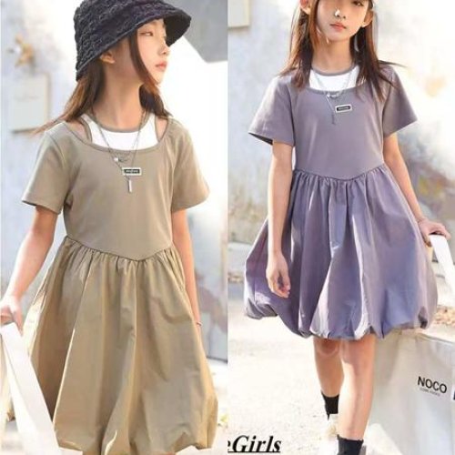 Платье Delfinka (120-160) 65049 lilac (лето) Delfinka 65049 lilac