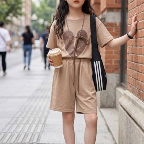 Костюм Delfinka (110-150) C086 beige (лето) Delfinka C086 beige