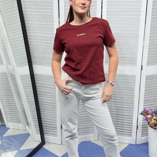 Футболка MMC clothes (42-48) 7120 wine (лето) MMC clothes 7120 wine