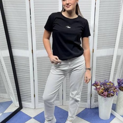 Футболка MMC clothes (42-48) 7119 black (лето) MMC clothes 7119 black