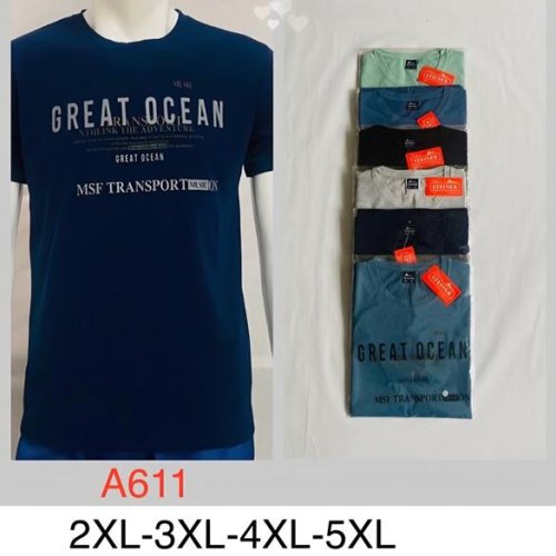Футболка Hoan (2XL-5XL) A611 mix (лето) Hoan A611 mix