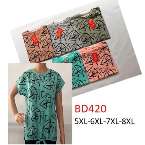 Футболка Hoan (5XL-8XL) BD420 mix (лето) Hoan BD420 mix