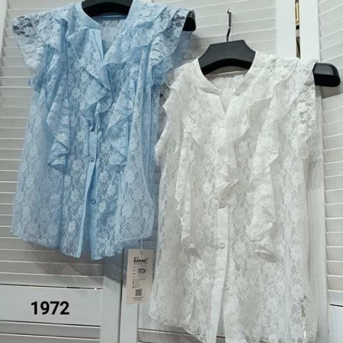 Блузка MMC clothes (44-48) 1972 l.blue (лето) MMC clothes 1972 l.blue