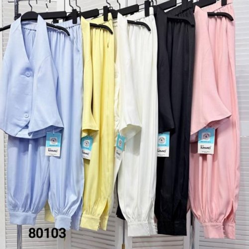 Костюм MMC clothes (42-48) 80103 white (лето) MMC clothes 80103 white