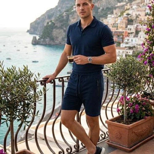 Шорты Moranny (S-2XL) 5518 navy (лето) Moranny 5518 navy
