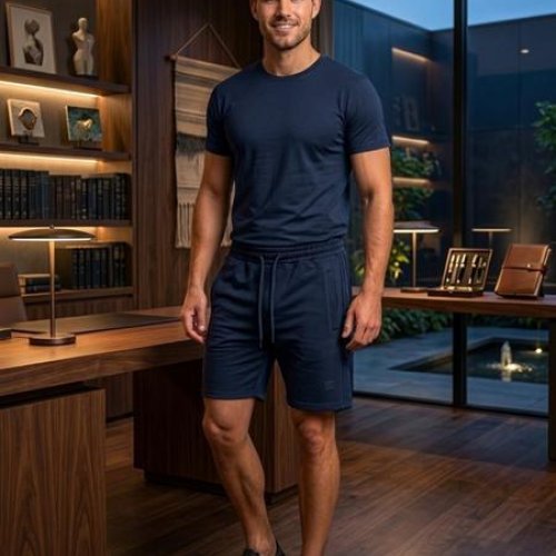 Шорты Moranny (S-2XL) 5524 navy (лето) Moranny 5524 navy