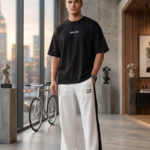 Штаны спорт Moranny (S-2XL) MR1662 white (деми) Moranny MR1662 white
