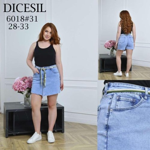 Юбка-шорты Leen (28-33) 6018 l.blue (лето) Leen 6018 l.blue