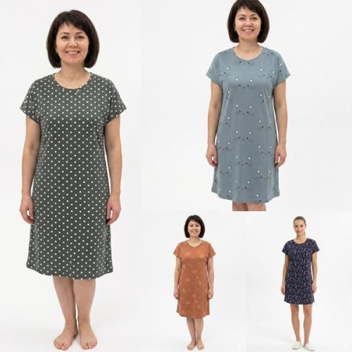Ночнушка Samo (58-66) 5440 navy (лето) Samo 5440 navy