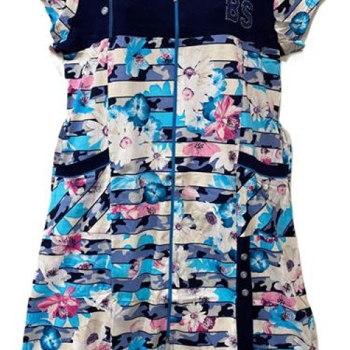 Халат Cotpark (2XL-6XL) 590-0493 blue (лето) Cotpark 590-0493 blue