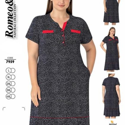Платье Cotpark (L-4XL) 7959 black-yellow (лето) Cotpark 7959 black-yellow