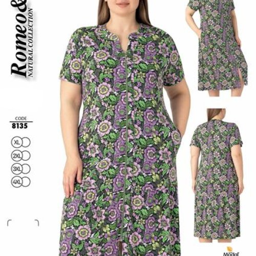 Платье Cotpark (XL-4XL) 8135 green (лето) Cotpark 8135 green