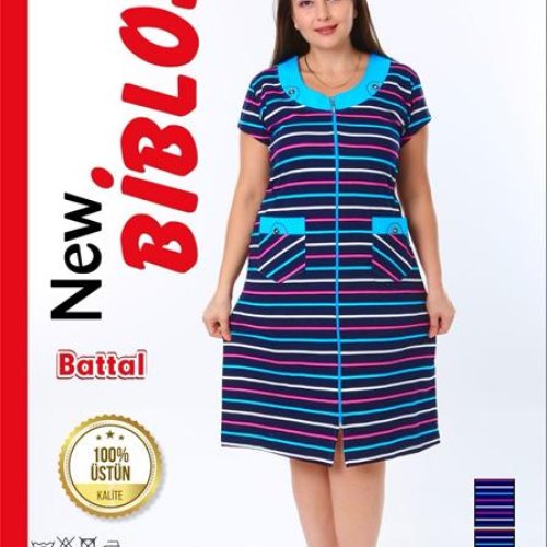 Халат Cotpark (7XL-9XL) 507-3510 blue (лето) Cotpark 507-3510 blue