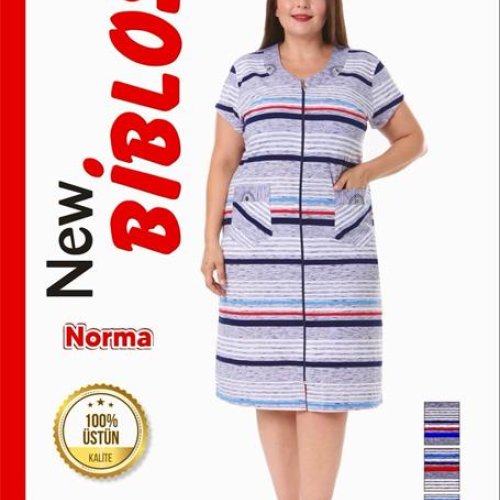 Халат Cotpark (3XL-6XL) 507-8982 l.grey (лето) Cotpark 507-8982 l.grey