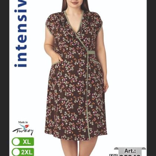 Халат Cotpark (XL-4XL) 25343 brown (лето) Cotpark 25343 brown