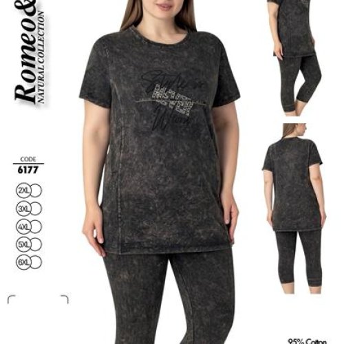 Костюм Cotpark (2XL-6XL) 6177 black (лето) Cotpark 6177 black