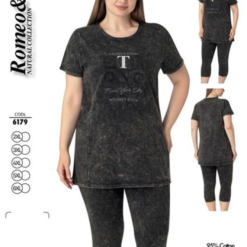 Костюм Cotpark (2XL-6XL) 6179 black (лето) Cotpark 6179 black