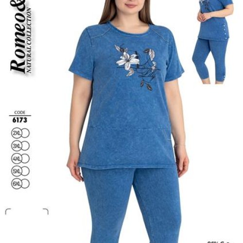 Костюм Cotpark (2XL-6XL) 6173 blue (лето) Cotpark 6173 blue