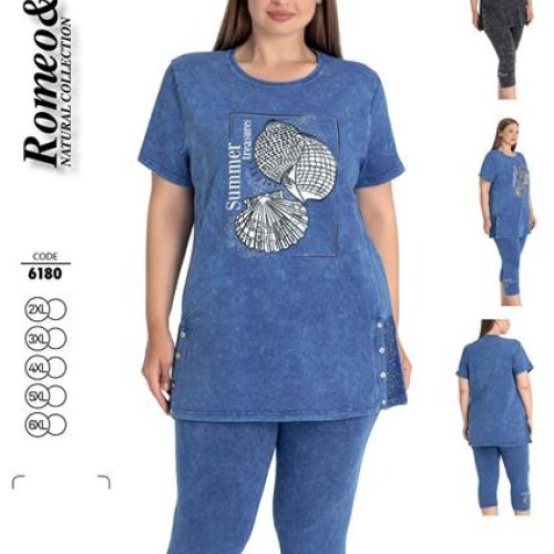 Костюм Cotpark (2XL-6XL) 6180 blue (лето) Cotpark 6180 blue