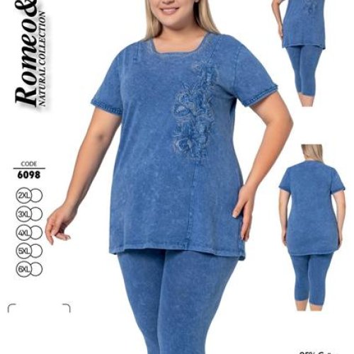 Костюм Cotpark (2XL-6XL) 6098 blue (лето) Cotpark 6098 blue
