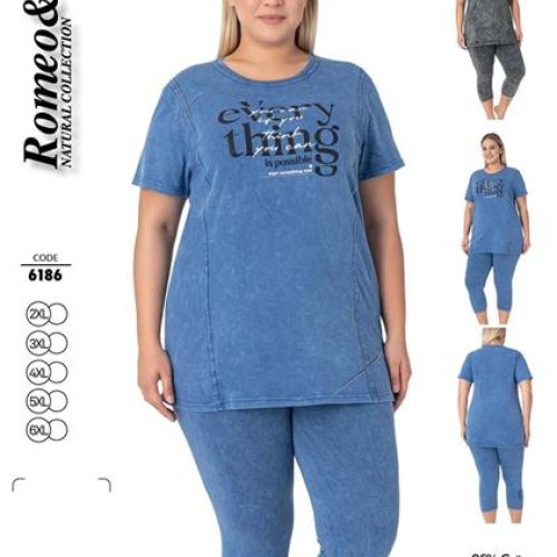 Костюм Cotpark (2XL-6XL) 6186 blue (лето) Cotpark 6186 blue
