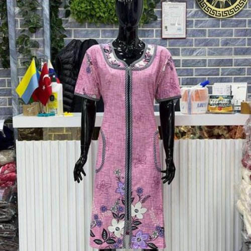 Халат Cotpark (XL-4XL) 5982 pink (лето) Cotpark 5982 pink