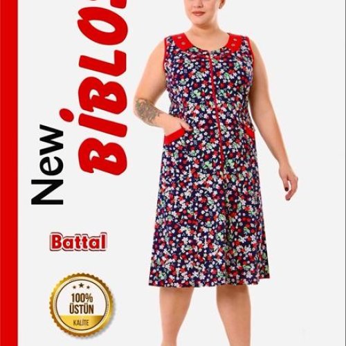 Халат Cotpark (7XL-9XL) 601-7280 red (лето) Cotpark 601-7280 red