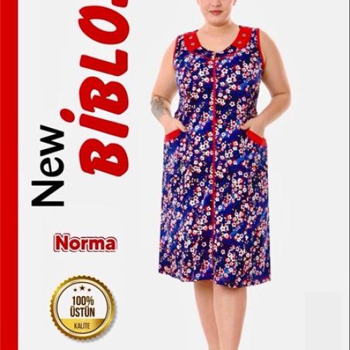 Халат Cotpark (3XL-6XL) 601-7281 blue (лето) Cotpark 601-7281 blue