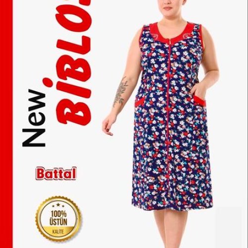 Халат Cotpark (7XL-9XL) 575-7278 navy (лето) Cotpark 575-7278 navy