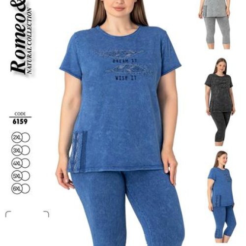 Костюм Cotpark (2XL-6XL) 6159 blue (лето) Cotpark 6159 blue