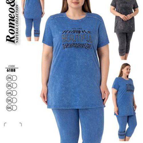 Костюм Cotpark (2XL-6XL) 6188 blue (лето) Cotpark 6188 blue