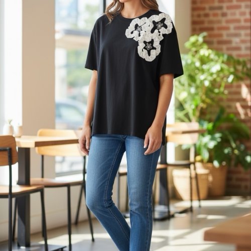Футболка DIVO (one size) DV1213 black (лето) DIVO DV1213 black