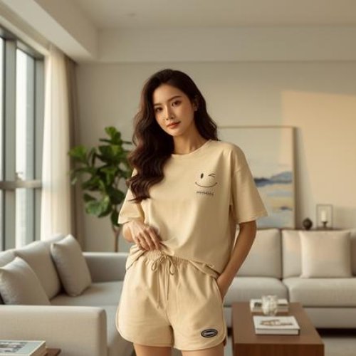 Костюм Katty (M-XL) 1086 beige (лето) Katty 1086 beige