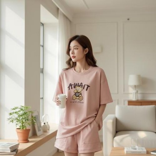 Костюм Katty (M-XL) 1087 pink (лето) Katty 1087 pink