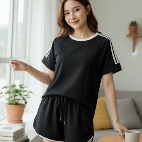 Костюм Katty (M-XL) 1092 black (лето) Katty 1092 black