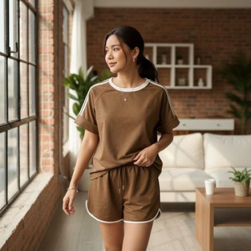 Костюм Katty (M-XL) 1092 brown (лето) Katty 1092 brown