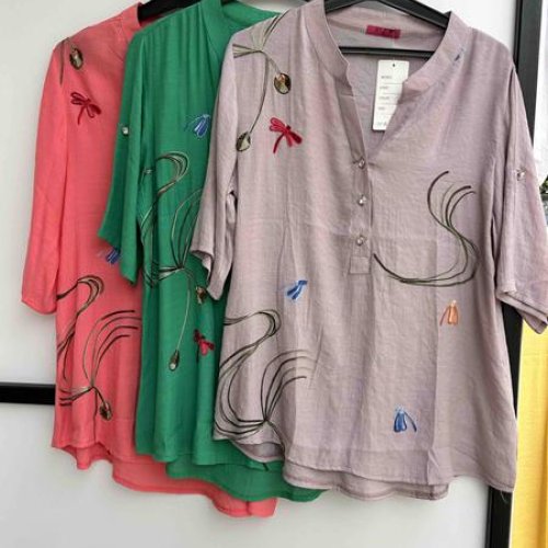 Рубашка P.HEY (XL-4XL) 1101 coral (лето) P.HEY 1101 coral