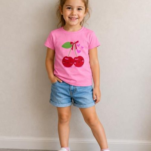 Футболка Fili kids (1-4) FK1829 pink (лето) Fili kids FK1829 pink