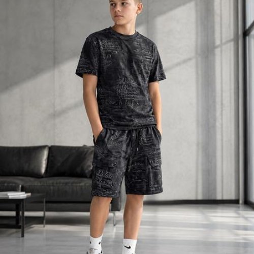 Костюм Fili kids (130-180) FK1855 d.grey (лето) Fili kids FK1855 d.grey