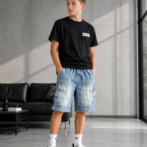 Шорты Fili kids (5-7) FK1862 l.blue (лето) Fili kids FK1862 l.blue