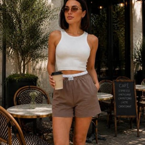 Шорты Alisa Brand (42-48) 1071 brown (лето) Alisa Brand 1071 brown