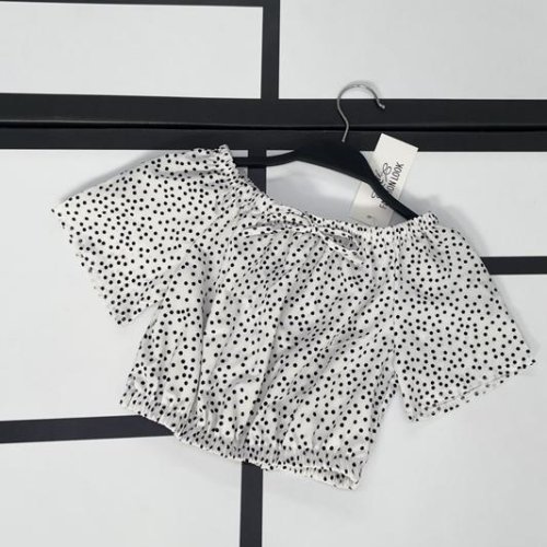 Топ Kosmy (128-152) 578 white-black (лето) Kosmy 578 white-black