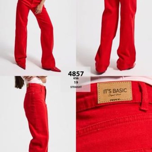Джинсы Ruxa (34-42) 4857-6-19 red (деми) Ruxa 4857-6-19 red