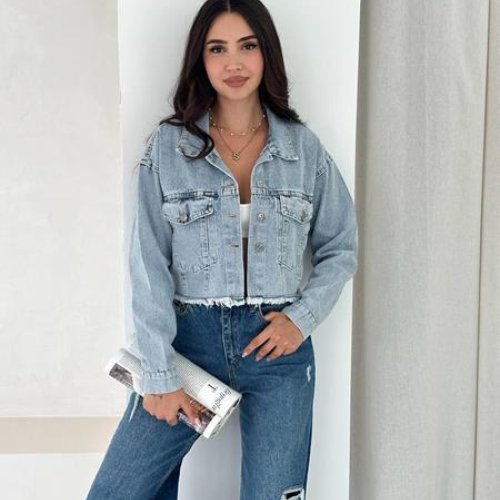 Куртка Ruxa (S-XL) 1567 l.blue (деми) Ruxa 1567 l.blue