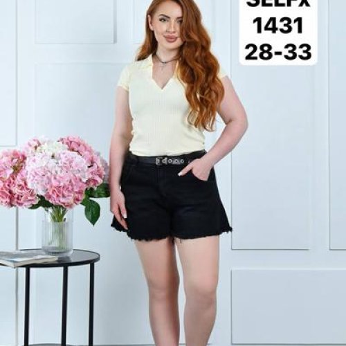 Шорты Ruxa (28-33) 1431-2 black (лето) Ruxa 1431-2 black
