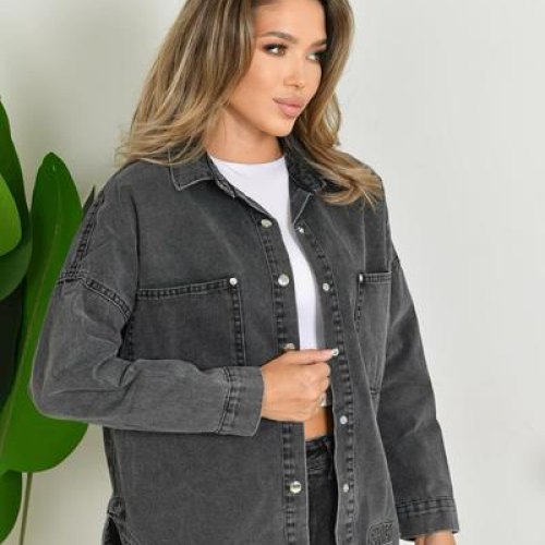 Куртка Ruxa (S-L) 1486 grey (деми) Ruxa 1486 grey